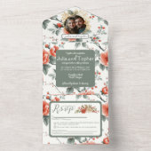 Chic Christmas All In One Einladung (Innen Boden)