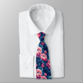 Chic Christmas Gift For Men Peonies Krawatte (Gebunden)