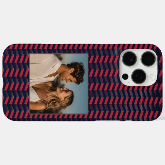 Chic Christmas Gift Ideas Herringbone  Case-Mate iPhone Hülle (Rückseite (Horizontal))