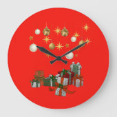Chic Christmas Große Wanduhr (Vorderseite)