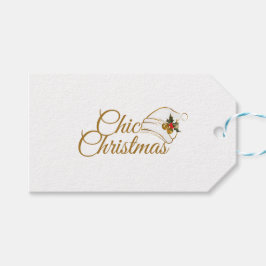 Chic Christmas Minimalistische Weihnachtsmannmütze Geschenkanhänger