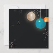 Chic Christmas Ornaments Fun Holiday Party Einladung (Rückseite)