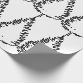 Chic Christmas Pine Tree Gemustert Geschenkpapier (Ecke)