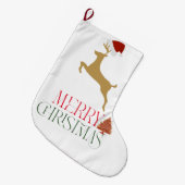 Chic Christmas scandinavian pattern  Großer Weihnachtsstrumpf (Vorderansicht (hängend))