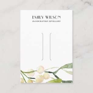 CHIC CHRISTMAS SNOW BERRY HAIR CLIP DISPLAD CARD VISITENKARTE