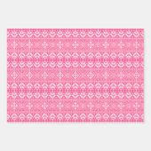 Chic Christmas Sweater Fair Isle Pattern Geschenkpapier Set (Vorderseite)