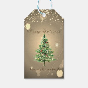 Chic Christmas Tree, Confetti Geschenkanhänger