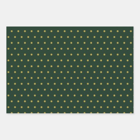 Chic Christmas Wrapping Paper Flat Sheet Set 3 Geschenkpapier Set (Vorderseite 3)