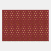 Chic Christmas Wrapping Paper Flat Sheet Set 3 Geschenkpapier Set (Vorderseite 2)