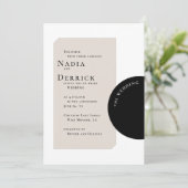 CHIC CIRCLE WEDING EINLADUNG (Stehend Vorderseite)