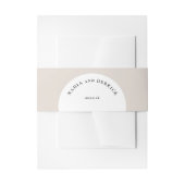 CHIC CIRCLE WEDING EINLADUNGSBANDEROLE (Vorderseite Beispiel)