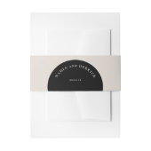 CHIC CIRCLE WEDING EINLADUNGSBANDEROLE (Vorderseite Beispiel)