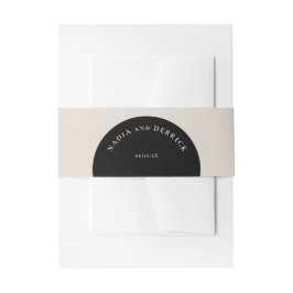 CHIC CIRCLE WEDING EINLADUNGSBANDEROLE