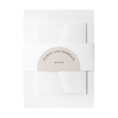 CHIC CIRCLE WEDING EINLADUNGSBANDEROLE (Vorderseite Beispiel)