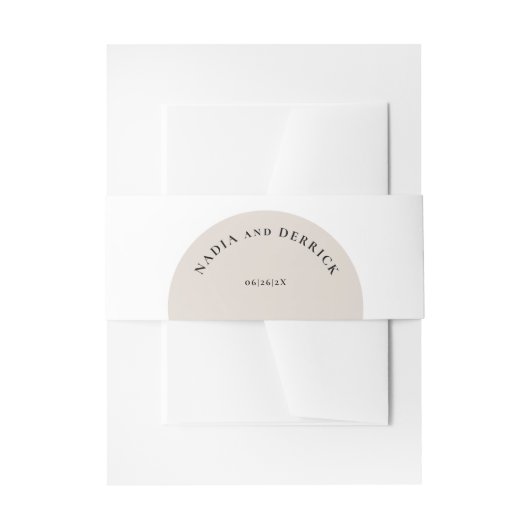 CHIC CIRCLE WEDING EINLADUNGSBANDEROLE (Vorderseite Beispiel)