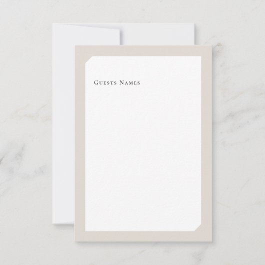 CHIC CIRCLE WEDING RSVP KARTE (Rückseite)