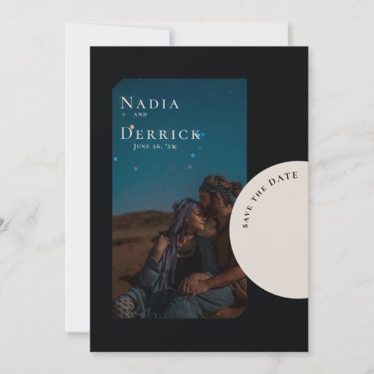 CHIC CIRCLE WEDING SAVE THE DATE (Vorderseite)