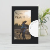 CHIC CIRCLE WEDING SAVE THE DATE (Stehend Vorderseite)