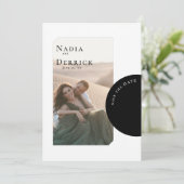 CHIC CIRCLE WEDING SAVE THE DATE (Stehend Vorderseite)