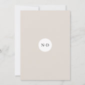 CHIC CIRCLE WEDING SAVE THE DATE (Rückseite)