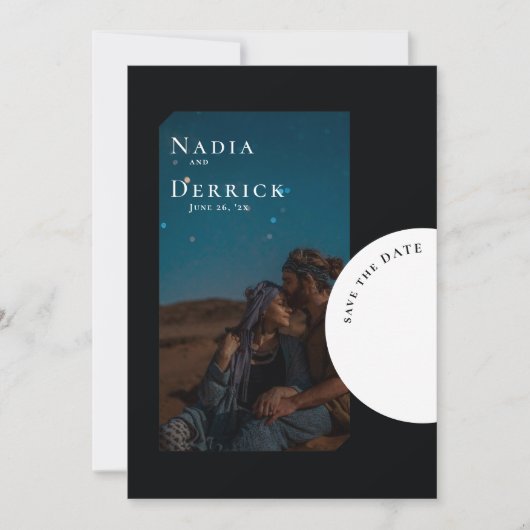 CHIC CIRCLE WEDING SAVE THE DATE (Vorderseite)
