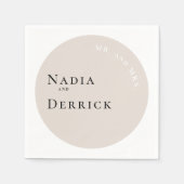 CHIC CIRCLE WEDING SERVIETTE (Vorderseite)