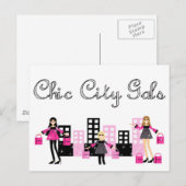 Chic City Gals Postcard Postkarte (Vorne/Hinten)
