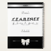 Chic Clarinet Student Schedule Organizer Planer (Rückseite)