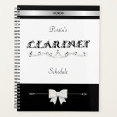 Chic Clarinet Student Schedule Organizer Planer (Vorderseite)