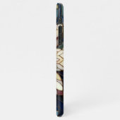 Chic Classic gesteinigtes Glas Floral Art Muster iPhone Hülle (Linke Seite)