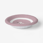 Chic Classic Monogram Name Elegant Niedlich Dusty Pappteller (Gewinkelt)