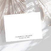 Chic Classic Wedding RSVP Karte