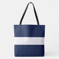 Chic Classic Wide Navy Blue White Nautical Stripes