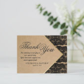 Chic & Classy Black Lace, Gold & Gerecycelt Paper Postkarte (Stehend Vorderseite)