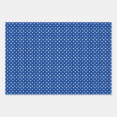 Chic Classy Blue Paisley Floral Art Wrapping Paper Geschenkpapier Set (Vorderseite 3)