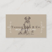 Chic Classy Boutique Style Pet Salon Labrador Hund Visitenkarte (Vorderseite)