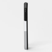 Chic Classy Two Tone Gray White Stripes Tall Text Case-Mate iPhone Hülle (Hinten/Links)