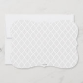 Chic Classy Wine Glass Bridal Dusche Einladung (Rückseite)