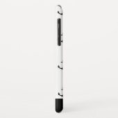 Chic Coastal Black Anchor Muster Case-Mate iPhone Hülle (Hinten/Links)