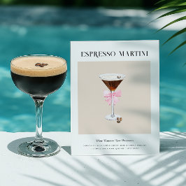 Chic Cocktail Art | Espresso Martini Rezept Postkarte