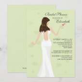 Chic-Cocktail-Braut-Brautparty-Einladungs-Minze Einladung (Vorne/Hinten)
