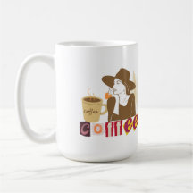 Chic Coffee Lover Erpresserbrief-Stil T-Shirt 