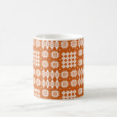 Chic Coffee Tasse: Welsh TapestPattern, Brick Red Kaffeetasse (Mittel)