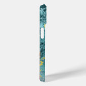 Chic Collage blau türkis sizilianisch Zitrusblüte Case-Mate iPhone Hülle (Rückseite / Rechts)