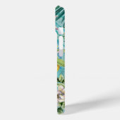 Chic Collage blau türkis sizilianisch Zitrusblüte Case-Mate iPhone Hülle (Rückseite / Links)