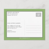 Chic Collage Save the Date Postcard Ankündigungspostkarte (Rückseite)