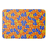 Chic Color Burst Foliage Muster Badematte (Vorderseite)