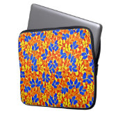 Chic Color Burst Foliage Muster Laptopschutzhülle (Vorderseite Links)