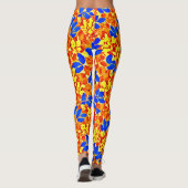 Chic Color Burst Foliage Muster Leggings (Rückseite)