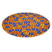 Chic Color Burst Foliage Muster Schneidebrett (Ecke)